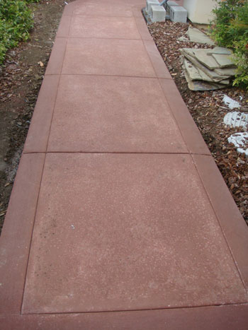 Salt rock finish walkway Elk Grove