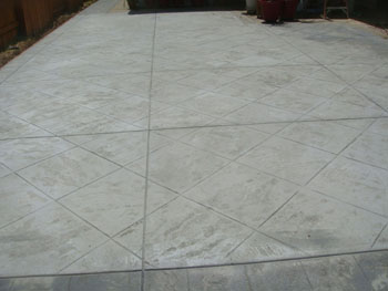 Custom stamped concrete service installed by Delta Construction & Landscaping in Elk Grove.