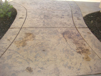 Custom stamped concrete service installed by Delta Construction & Landscaping in Elk Grove.